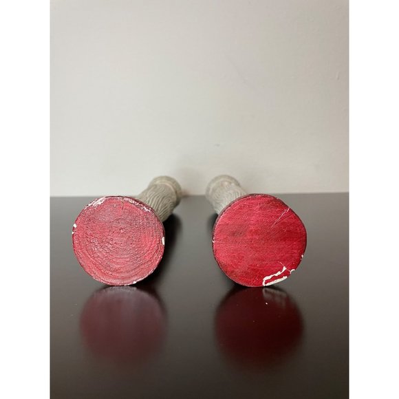 Vintage Christmas Candlesticks Holders Lot of 2 - Picture 5 of 7